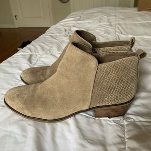 Tan booties